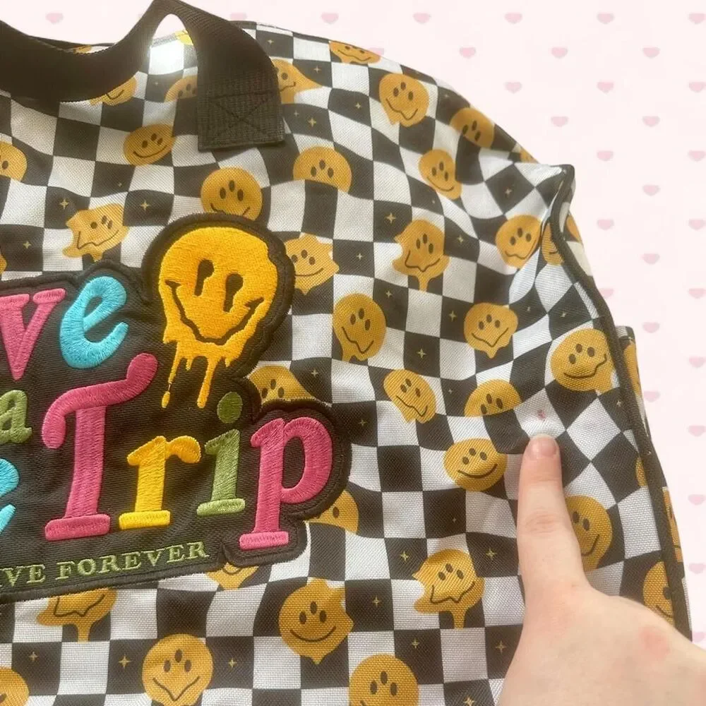 Assholes Live Forever Checkered Duffel Bag 